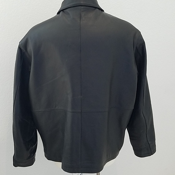 Michael Lawrence Black Leather Jacket - Picture 3 of 7